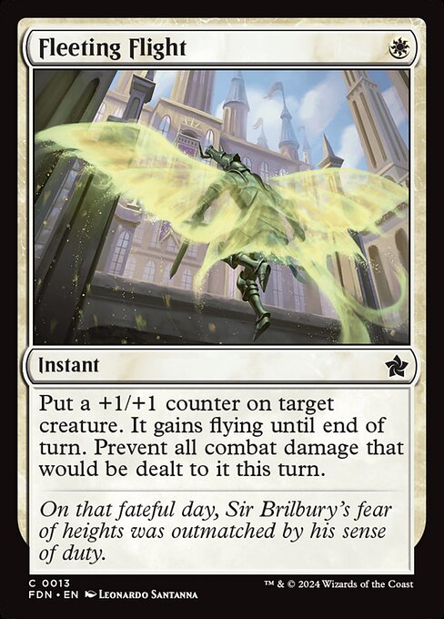 Fleeting Flight — Foundations #13 — Non Foil — reference image 1