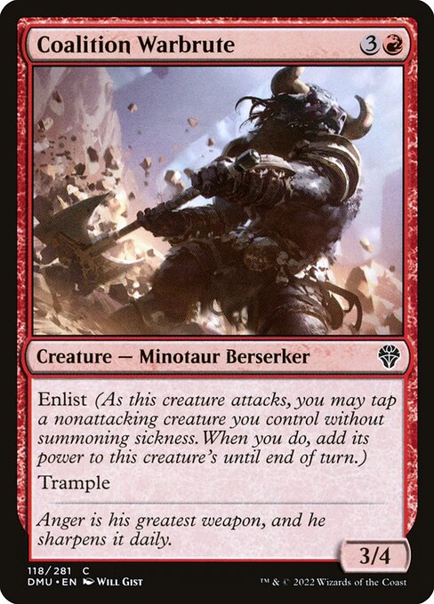 Coalition Warbrute — Dominaria United #118 — Non Foil — reference image 1