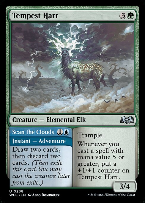 Tempest Hart // Scan the Clouds — Wilds of Eldraine #238 — Non Foil