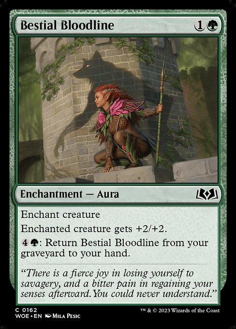Bestial Bloodline — Wilds of Eldraine #162 — Non Foil
