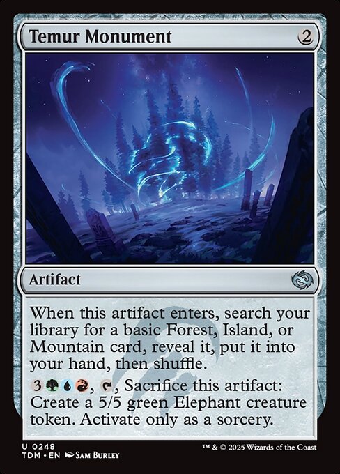 Temur Monument — Tarkir: Dragonstorm #248 — Foil — reference image 1