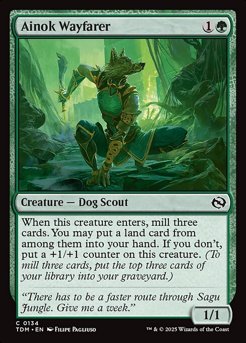 Ainok Wayfarer — Tarkir: Dragonstorm #134 — Non Foil