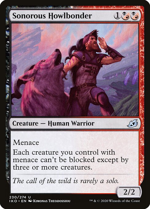 Sonorous Howlbonder — Ikoria: Lair of Behemoths #230 — Non Foil