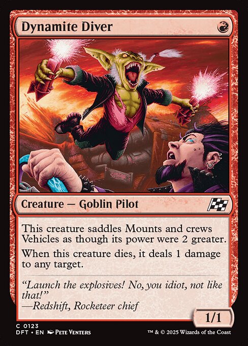 Dynamite Diver — Aetherdrift #123 — Non Foil