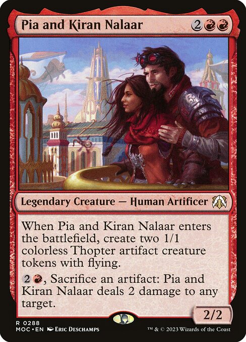 Pia and Kiran Nalaar — March of the Machine Commander #288 — Non Foil — reference image 1