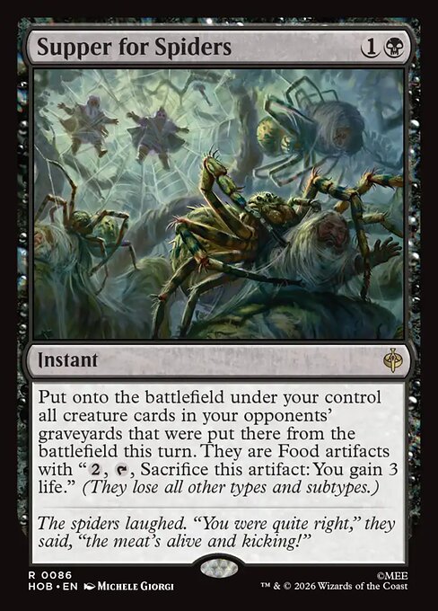 Supper for Spiders — The Hobbit #86 — Non Foil — reference image 1