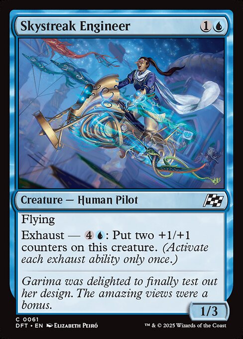 Skystreak Engineer — Aetherdrift #61 — Foil — reference image 1