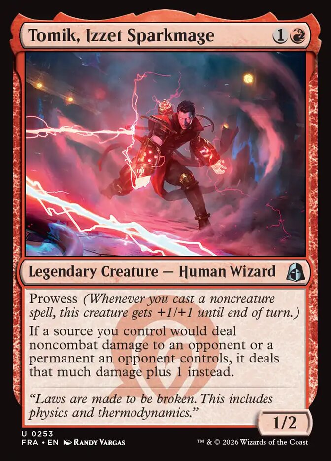 Tomik, Izzet Sparkmage — Reality Fracture #253 — Non Foil