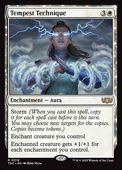 Tempest Technique — Tarkir: Dragonstorm Commander #16 — Non Foil — reference image 1