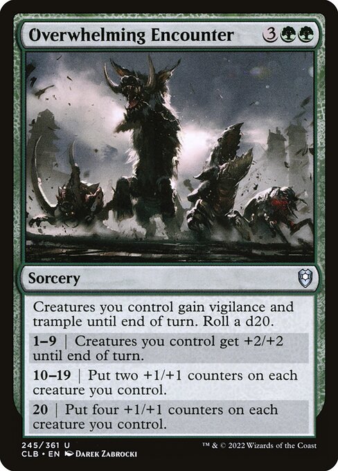 Overwhelming Encounter — Commander Legends: Battle for Baldur's Gate #245 — Non Foil