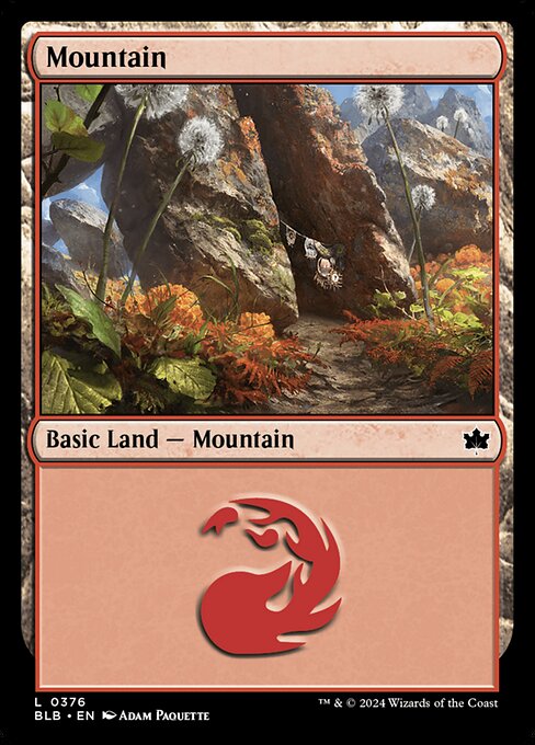 Mountain — Bloomburrow #376 — Non Foil