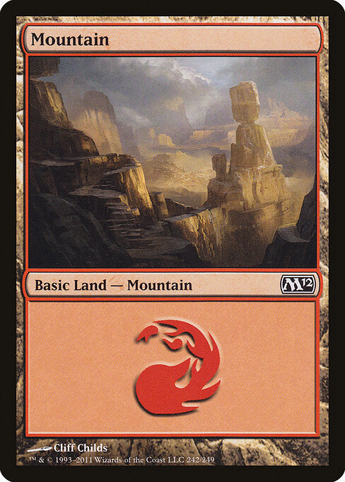 Mountain — Magic 2012 #242 — Non Foil — reference image 1