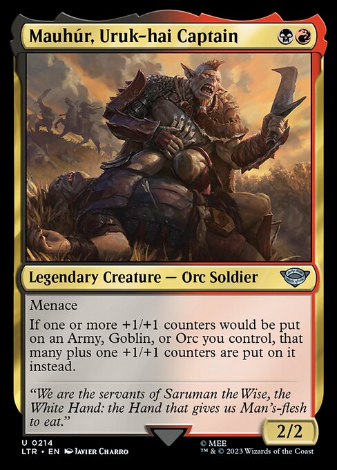 Mauhúr, Uruk-hai Captain — The Lord of the Rings: Tales of Middle-earth #214 — Non Foil