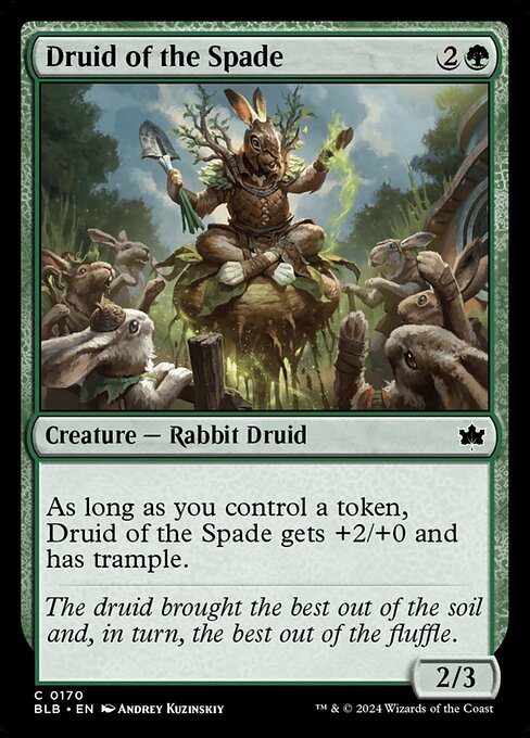 Druid of the Spade — Bloomburrow #170 — Non Foil — reference image 1