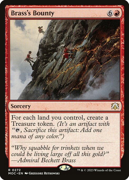 Brass's Bounty — March of the Machine Commander #272 — Non Foil — reference image 1