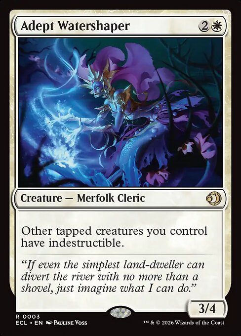 Adept Watershaper — Lorwyn Eclipsed #3 — Non Foil — reference image 1