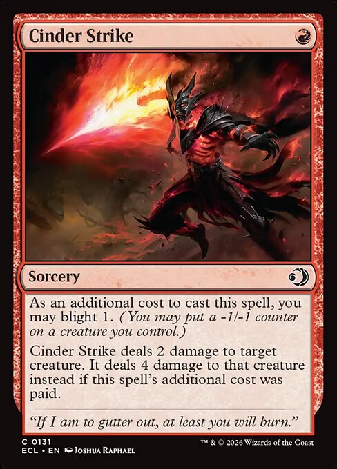 Cinder Strike — Lorwyn Eclipsed #131 — Non Foil