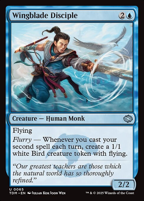Wingblade Disciple — Tarkir: Dragonstorm #65 — Foil — reference image 1