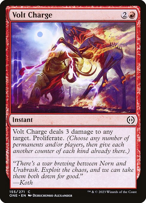 Volt Charge — Phyrexia: All Will Be One #155 — Non Foil