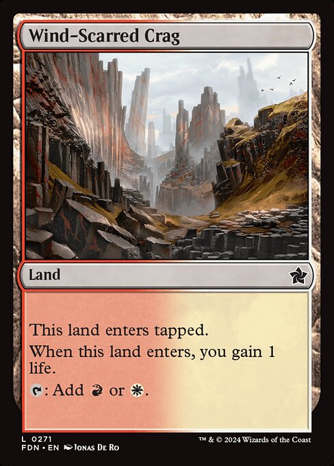 Wind-Scarred Crag — Foundations #271 — Non Foil