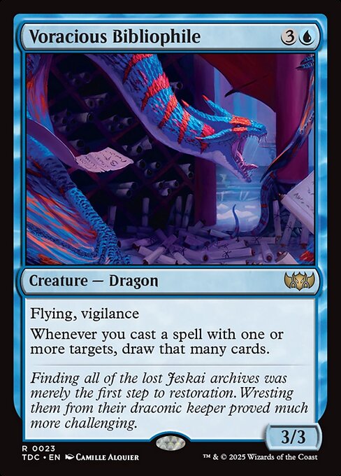 Voracious Bibliophile — Tarkir: Dragonstorm Commander #23 — Non Foil — reference image 1