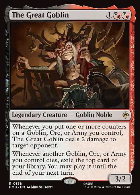 The Great Goblin — The Hobbit #158 — Non Foil — reference image 1