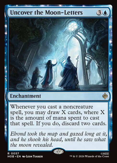 Uncover the Moon-Letters — The Hobbit #57 — Non Foil — reference image 1