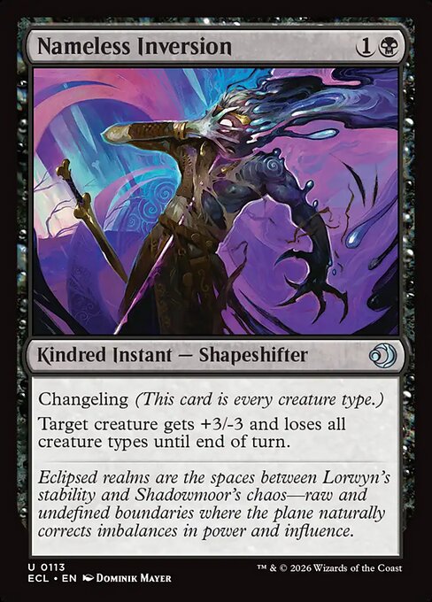 Nameless Inversion — Lorwyn Eclipsed #113 — Non Foil — reference image 1