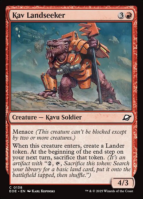 Kav Landseeker — Edge of Eternities #138 — Non Foil