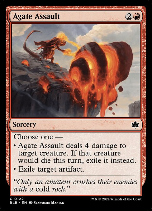 Agate Assault — Bloomburrow #122 — Non Foil — reference image 1