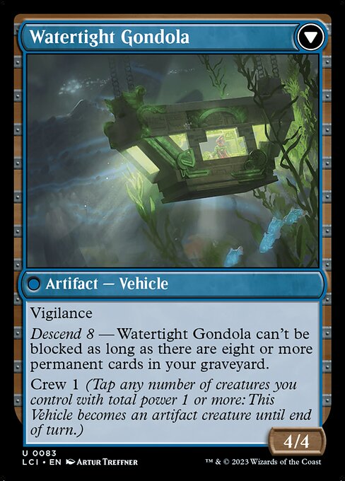 Waterlogged Hulk // Watertight Gondola — The Lost Caverns of Ixalan #83 — Non Foil — reference image 2