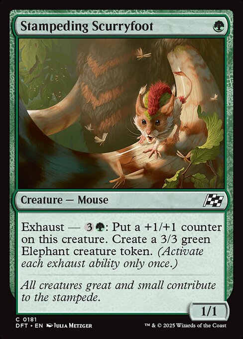 Stampeding Scurryfoot — Aetherdrift #181 — Non Foil — reference image 1
