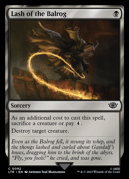 Lash of the Balrog — The Lord of the Rings: Tales of Middle-earth #92 — Non Foil — reference image 1