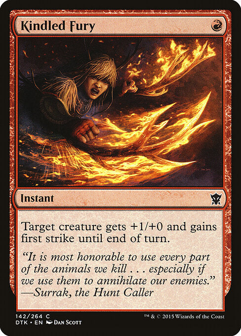 Kindled Fury — Dragons of Tarkir #142 — Non Foil