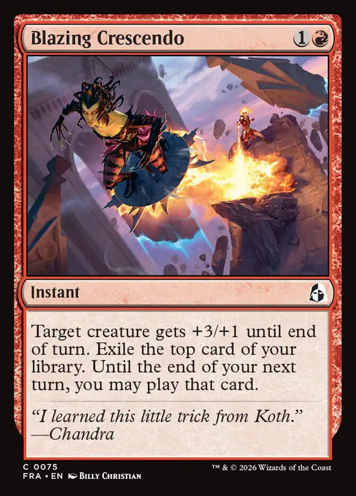 Blazing Crescendo — Reality Fracture #75 — Non Foil