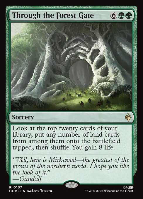 Through the Forest Gate — The Hobbit #137 — Foil — reference image 1