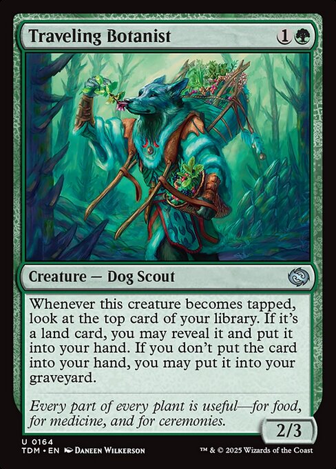 Traveling Botanist — Tarkir: Dragonstorm #164 — Non Foil