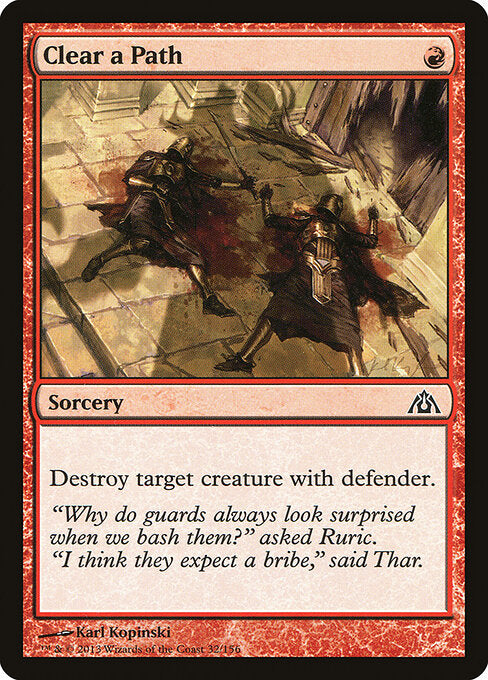 Clear a Path — Dragon's Maze #32 — Non Foil — reference image 1
