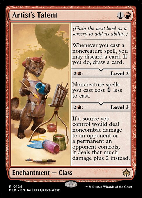 Artist's Talent — Bloomburrow #124 — Non Foil