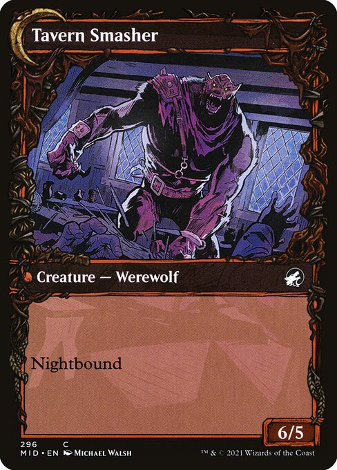 Tavern Ruffian // Tavern Smasher — Innistrad: Midnight Hunt #296 — Non Foil — reference image 2