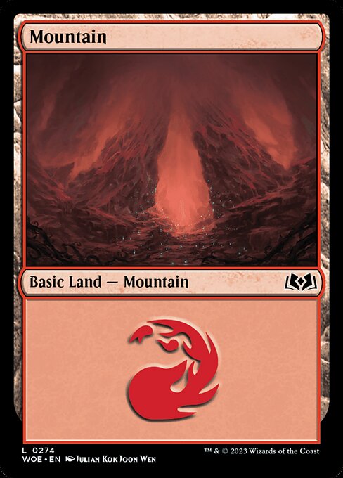Mountain — Wilds of Eldraine #274 — Non Foil — reference image 1