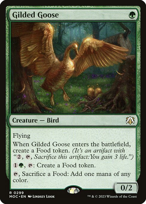 Gilded Goose — March of the Machine Commander #299 — Non Foil — reference image 1