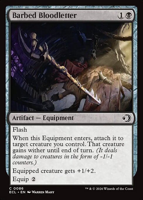 Barbed Bloodletter — Lorwyn Eclipsed #86 — Non Foil — reference image 1