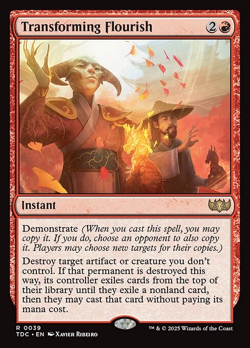 Transforming Flourish — Tarkir: Dragonstorm Commander #39 — Non Foil — reference image 1