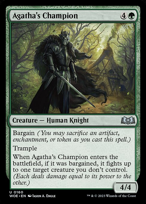 Agatha's Champion — Wilds of Eldraine #160 — Non Foil — reference image 1