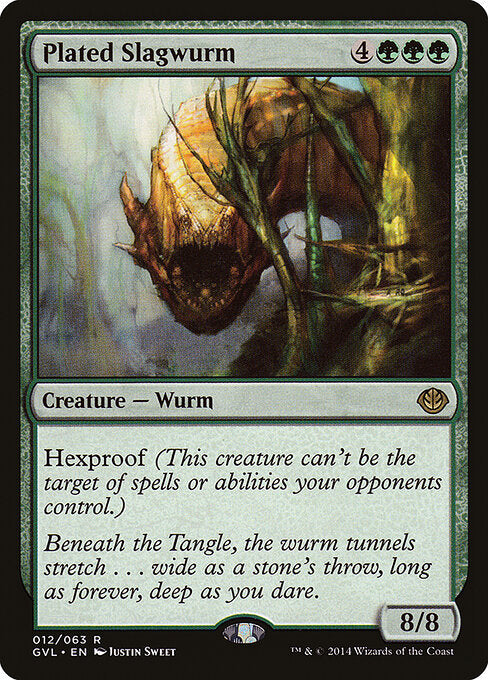 Plated Slagwurm — Duel Decks Anthology: Garruk vs. Liliana #12 — Non Foil — reference image 1