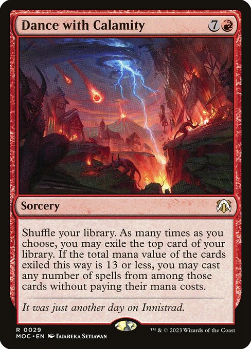 Dance with Calamity — March of the Machine Commander #29 — Non Foil