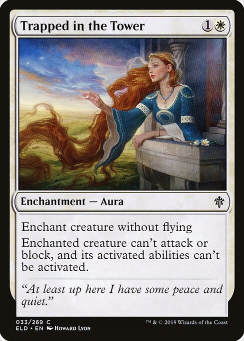 Trapped in the Tower — Throne of Eldraine #33 — Non Foil