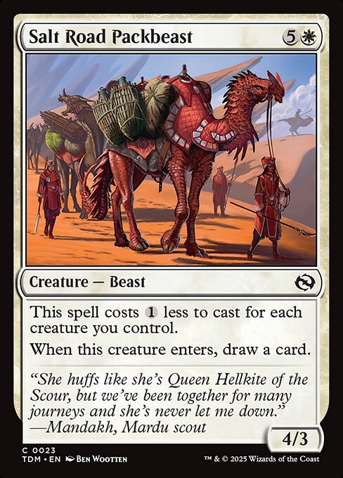 Salt Road Packbeast — Tarkir: Dragonstorm #23 — Non Foil — reference image 1