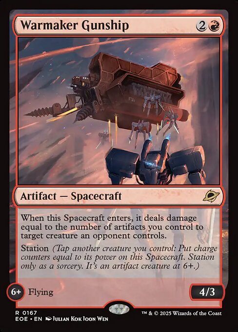 Warmaker Gunship — Edge of Eternities #167 — Non Foil